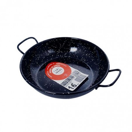 PAELLERA HONDA ESMALTADA C/ASA 16cm  20316 6/1