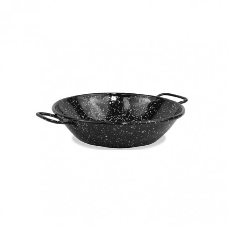 PAELLERA HONDA ESMALTADA c/ASA 18cm  20318 6/1