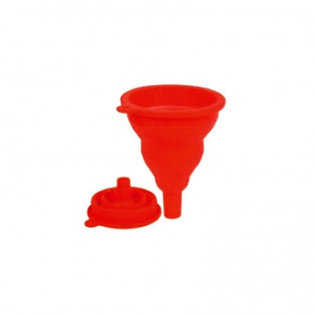 EMBUDO PLEGABLE 9cm SILICON ROJO  521077 12/1