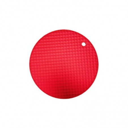 POSAFUENTES REDONDO 19cm SILICON ROJO  521078 12/1