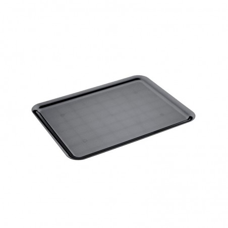 BANDEJA RECTANGULAR NEGRA PC 50x37cm  800119 24/1