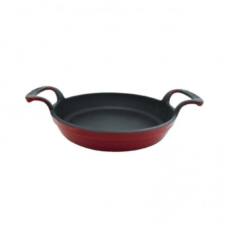 ASADERA REDONDA ROJA 20cm c/2ASA  LVYTV20SHNR 1/1