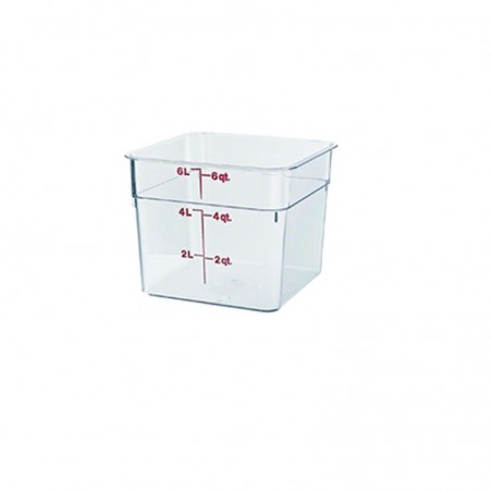 ENVASE ALIMENTOS ACRILICO CLEAR 6L PRO  P-062C 1/1