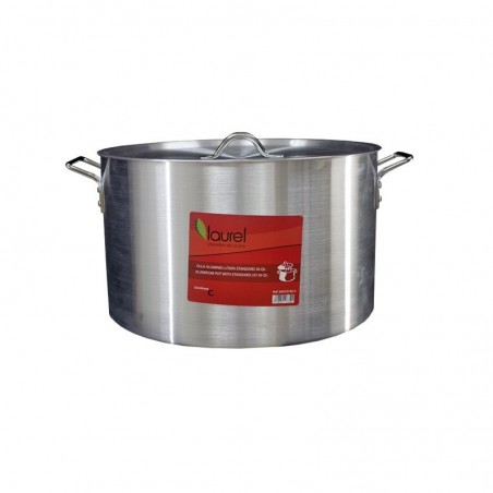 OLLA ALUMINIO c/TAPA 36qt./4mm STANDARD  SAUC5736-4 1/1