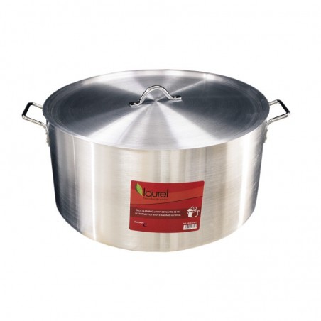 OLLA ALUMINIO c/TAPA 50qt./4mm STANDARD  SAUC5750-4 1/1