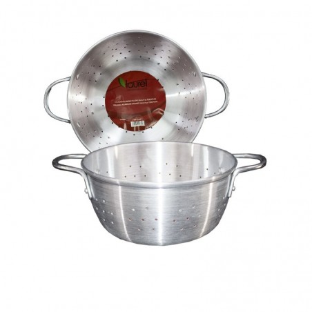 COLADOR ALUMINIO PULIDO 24cm/4qt. EUROPEAN  E244 8/1