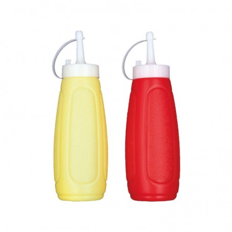 BOTELLA PLASTICA 2pcs ROJO/AMARILLO  529300 24/1