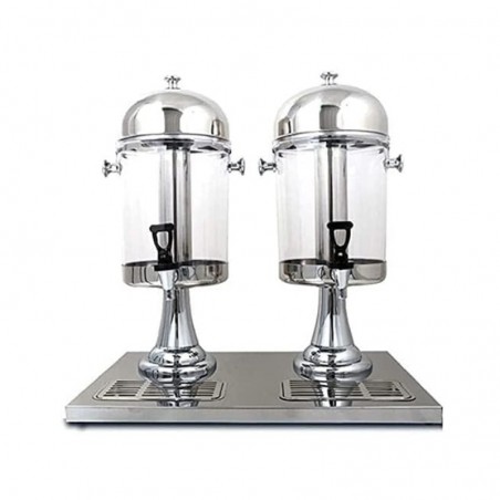 DISPENSADOR p/JUGO DOBLE A/I 8lt.  JS02BS 1/1