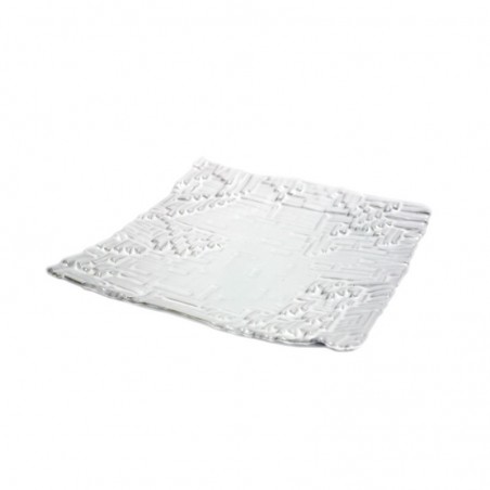 PLATO CUADRADO PIANO WHITE 24cm