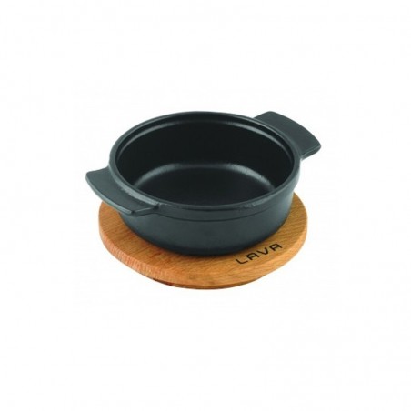 CACEROLA REDONDA NEGRO C/BASE 14cm HOT POT