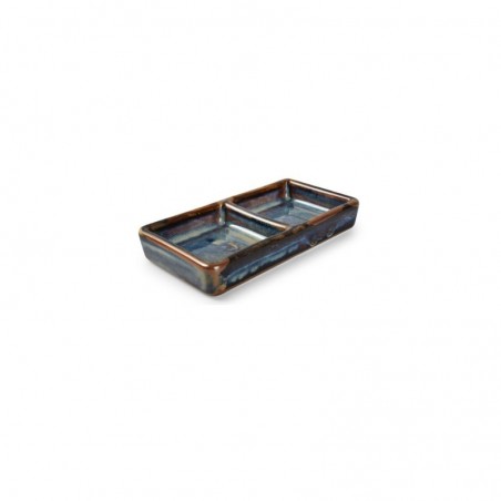 FUENTE RECTANGULAR c/DIVISION 12x6cm BLUE NOVA  642011 1/1