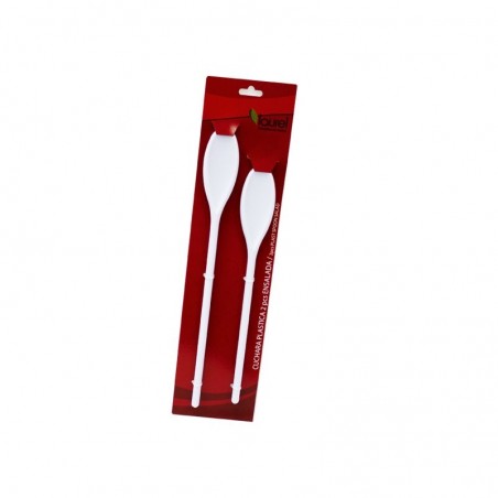 CUCHARA PLASTICA 2pcs ENSALADA  529100 12/1