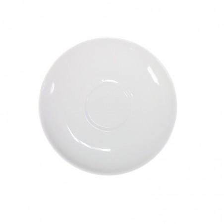 PLATO P/TAZA TE 14.5cm HUESO LIMA