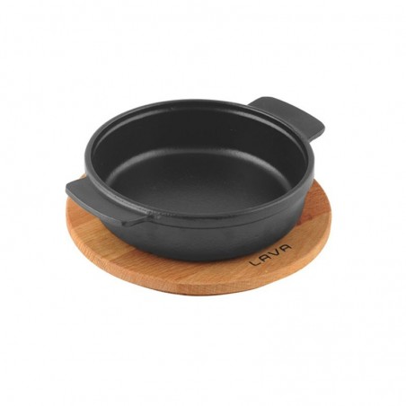 CACEROLA REDONDA NEGRO c/BASE 17cm