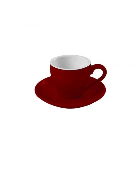 TAZA TE c/PLATO ROJO/BLANCO...
