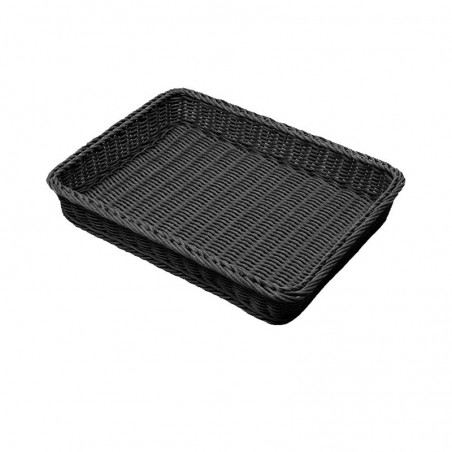 CANASTA RECTANGULAR 45x60cm NEGRO PLASTICO  RAT4560BK 1/1