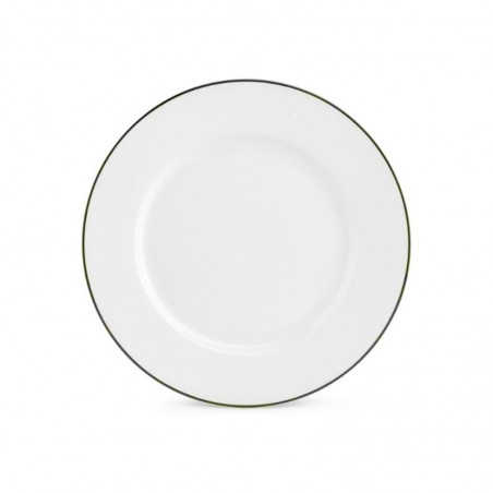PLATO LLANO OA 24.5cm. BLACK RIM BON BISTRO  750872 12/1