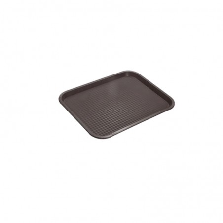 BANDEJA RECTANGULAR MARRON 35X27cm. ZBL801M 50/1