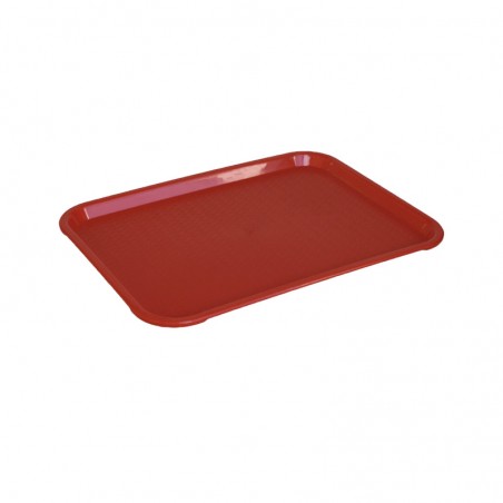 BANDEJA RECTANGULAR ROJA 45.7x35.6cm ZBL805R 50/1