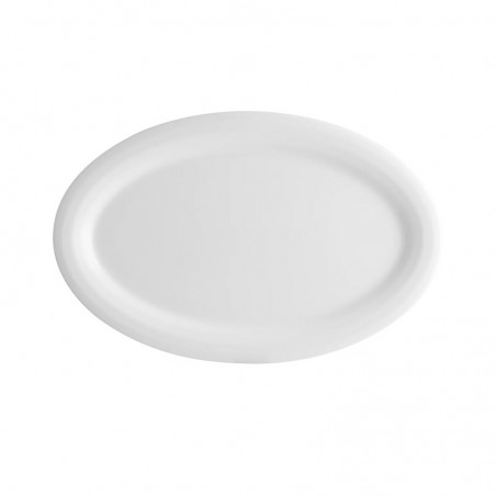 FUENTE OVAL 40cm. HALO WHITE  HAL40OV 6/1