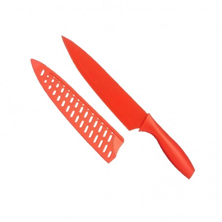 CUCHILLO CHEF c/COVER RED 8"  8917B 12/1