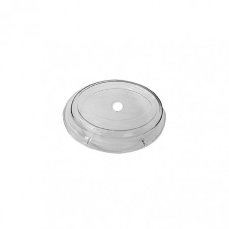CUBREPLATO OVAL 12" ACRÍLICO