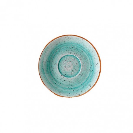 PLATO p/TAZA CAFE 13cm. AQUA  AAQGRM01KT 6/1